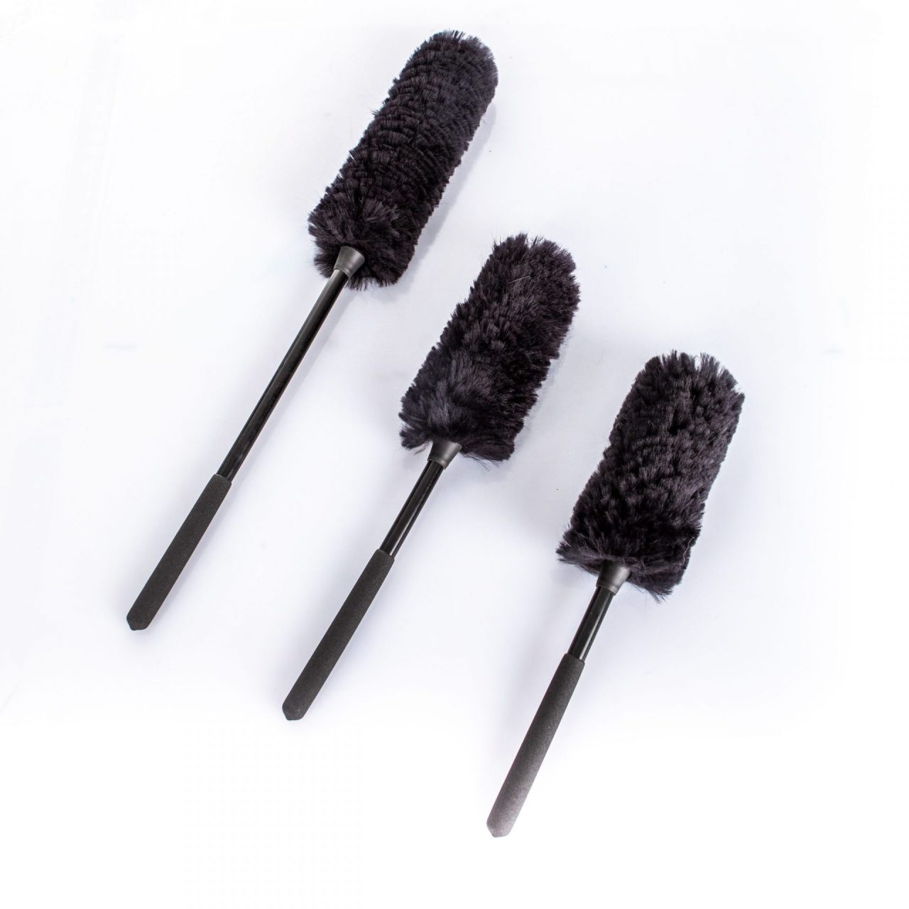 Kit Cepillos Llantas Microfibra 3 Medidas Detailing